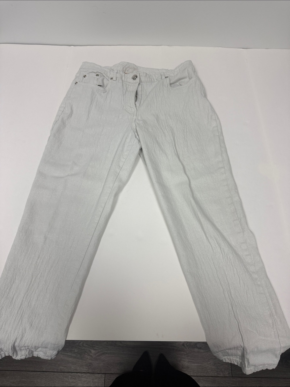 Ruby Rd. Women's Straight-Leg White Pants